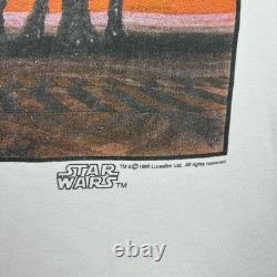 RARE Vintage Star Wars Bounty Hunters by Ralph Mcquarrie T Shirt Size Large 1995