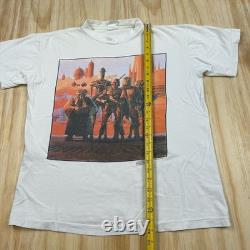 RARE Vintage Star Wars Bounty Hunters by Ralph Mcquarrie T Shirt Size Large 1995