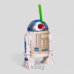 Rare Glasslite R2d2? Original Sticker And Saber Star Wars Vintage Figure