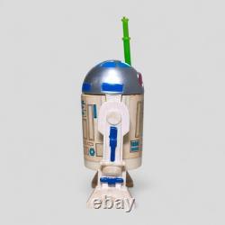 Rare Glasslite R2d2? Original Sticker And Saber Star Wars Vintage Figure