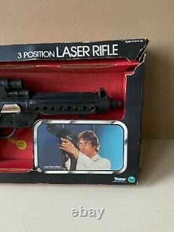 Rare Vintage 1978 Kenner Star Wars 3 Position Laser Rifle Complete In Box 38120