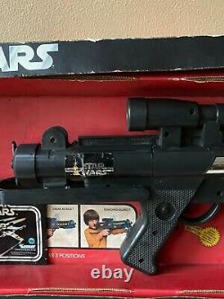 Rare Vintage 1978 Kenner Star Wars 3 Position Laser Rifle Complete In Box 38120