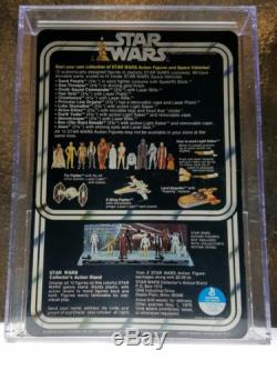 Rare! Vintage Star Wars 12 Back-a C3p0 With Sku On Footer Stand Moc Afa 80
