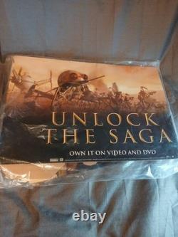 Rare Vintage Star Wars Episode 2 Video Store Dvd Display Sealed Nos Yoda Battle