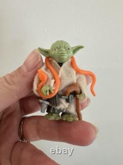 Rare Vintage Star Wars Yoda Action Figure Variant Unitoy CHERRY EYE Complete
