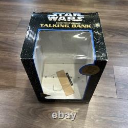 Rare Vintage autographed 1995 Star Wars C-3PO & R2-D2 Electronic Talking Bank