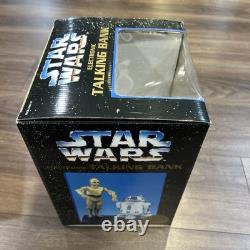 Rare Vintage autographed 1995 Star Wars C-3PO & R2-D2 Electronic Talking Bank