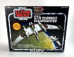 Republic V-19 Torrent Starfighter Star Wars Clone Wars Vintage Collection New