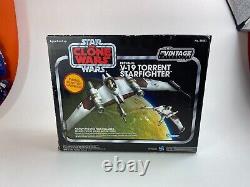 Republic V-19 Torrent Starfighter Star Wars Clone Wars Vintage Collection New
