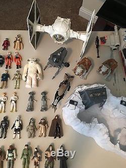 Stars Wars Huge Lot Of Loose Vintage Kenner Action Figures And Toys 1977-1983