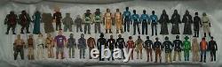 STAR WARS, 43 VINTAGE KENNER 1970's, 80's, BOBA FETT, LUKE, SANDCRAWLER, VADER