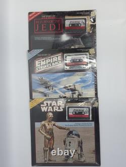 STAR WARS Cassette and Photo Book Sets x3 1983 Vintage New