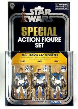 STAR WARS HASBRO PULSE VINTAGE COLLECTION 501st LEGION ARC CLONE TROOPERS FIVES
