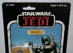 Star Wars Rotj Vintage Boba Fett Bounty Hunter 39250 1983! Moc! Clear Bubble