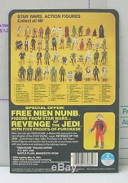 Star Wars Vintage 1983 Kenner Revenge Of The Jedi Han Solo Unproduced Proof Card