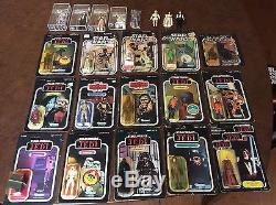 STAR WARS VINTAGE CARDED COMPLETE COLLECTION LOT w POTF LOOSE AFA GRADED LOT