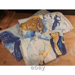 STAR WARS Vintage 1970 80x100 Blanket, 2 Pillow Cases Twin Flat & Fitted Sheet