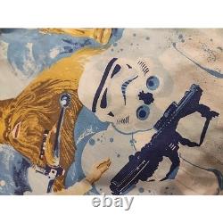 STAR WARS Vintage 1970 80x100 Blanket, 2 Pillow Cases Twin Flat & Fitted Sheet