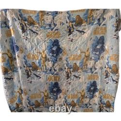 STAR WARS Vintage 1970 80x100 Blanket, 2 Pillow Cases Twin Flat & Fitted Sheet