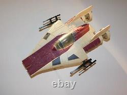 STAR WARS Vintage 1985 A-Wing Droids Ship NEAR Complete Original Kenner RARE HTF