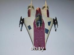 STAR WARS Vintage 1985 A-Wing Droids Ship NEAR Complete Original Kenner RARE HTF