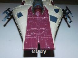 STAR WARS Vintage 1985 A-Wing Droids Ship NEAR Complete Original Kenner RARE HTF