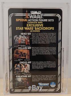 STAR WARS Vintage 3 Pack Action Figure Set Cantina Creatures AFA 80 W75/B85/F85