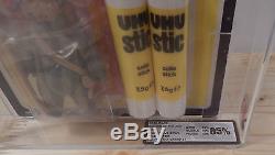STAR WARS Vintage Italien UHU Glue Stick EWOK Pack Teebo UKG AFA 85 C85/B90/F90