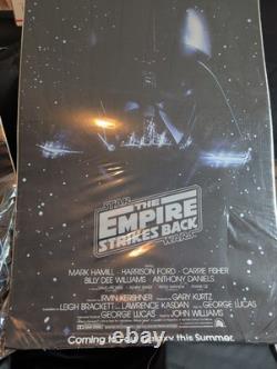 STAR WARS Vintage Original Trilogy 1970s ONE SHEET MOVIE POSTER Lot Of All 3 NEW