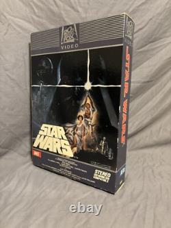 STAR WARS Vintage Oversized 2 Sided VHS Beta Video Store Mobile Display Fox Rare