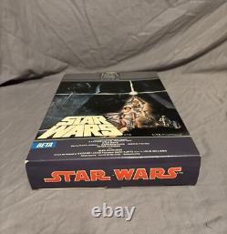 STAR WARS Vintage Oversized 2 Sided VHS Beta Video Store Mobile Display Fox Rare