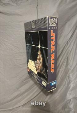 STAR WARS Vintage Oversized 2 Sided VHS Beta Video Store Mobile Display Fox Rare