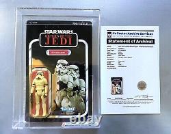 STAR WARS Vintage ROTJ 79 back Stormtrooper graded AFA CAS 85 graded MOC 1983