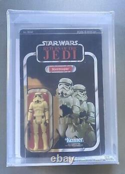 STAR WARS Vintage ROTJ 79 back Stormtrooper graded AFA CAS 85 graded MOC 1983