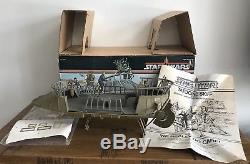 STAR WARS Vintage Tatooine Skiff & Original Box + Ins & inner Kenner 1984 Rare