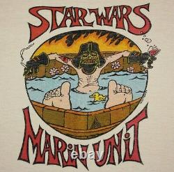 S vtg 70s 1979 STAR WARS Empire Lays Back CREW ONLY t shirt 73.110