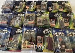 Set 18 Star Wars Vintage Action Figures, Luke, Chewbacca, Darth Vader, Leia, New