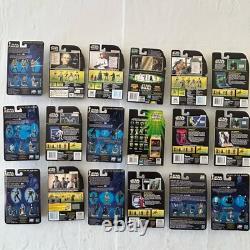 Set 18 Star Wars Vintage Action Figures, Luke, Chewbacca, Darth Vader, Leia, New