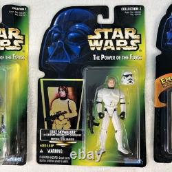 Set 18 Star Wars Vintage Action Figures, Luke, Chewbacca, Darth Vader, Leia, New