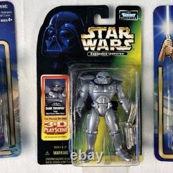 Set 18 Star Wars Vintage Action Figures, Luke, Chewbacca, Darth Vader, Leia, New