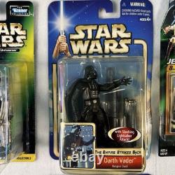Set 18 Star Wars Vintage Action Figures, Luke, Chewbacca, Darth Vader, Leia, New