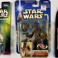 Set 18 Star Wars Vintage Action Figures, Luke, Chewbacca, Darth Vader, Leia, New