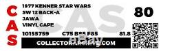 Star Wars 12 Back-a Vinyl Cape Jawa Vintage Moc Cas 80 Not Afa Recently Graded