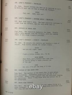Star Wars (1976) Early Draft Script Compilation Deleted Tosche Station Scenes