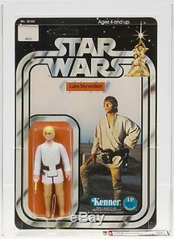 Star Wars 1978 Vintage Kenner 12 Back C Luke Skywalker DT Saber MOC AFA 80+