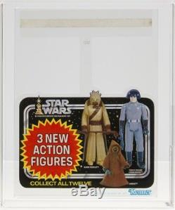 Star Wars 1978 Vintage Kenner Dangler Display 3 New Action Figures AFA 85
