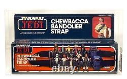 Star Wars 1983 Vintage Kenner Chewbacca Bandolier CAS Graded 80+ MISB Sealed