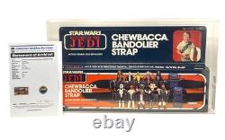 Star Wars 1983 Vintage Kenner Chewbacca Bandolier CAS Graded 80 MISB Sealed