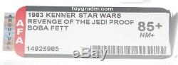 Star Wars 1983 Vintage Kenner Revenge of the Jedi Proof Card Boba Fett AFA 85+
