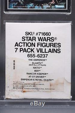Star Wars 1984 Vintage JC Penney 7 Pack Villains Mailer AFA 75 (70/85/80)
